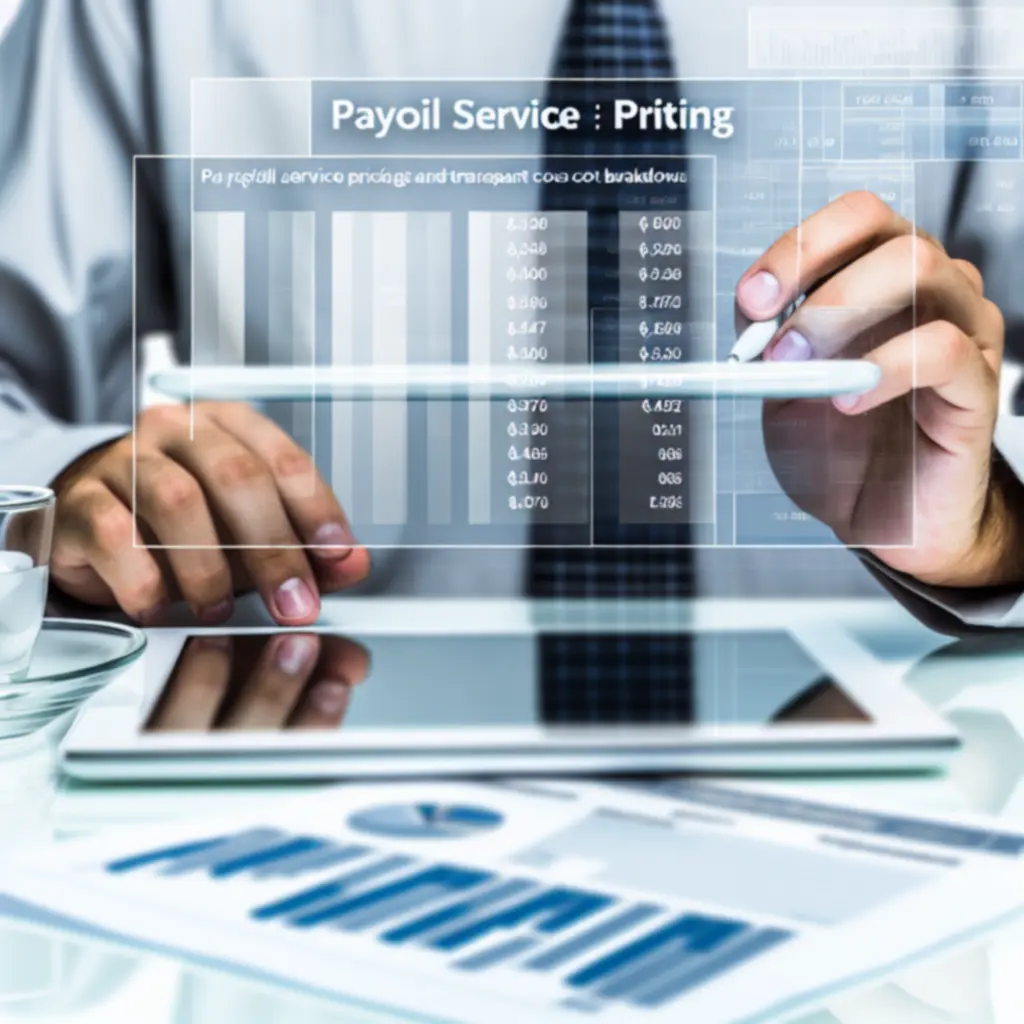 Comparaison de coûts de gestion de la paie sur une tablette