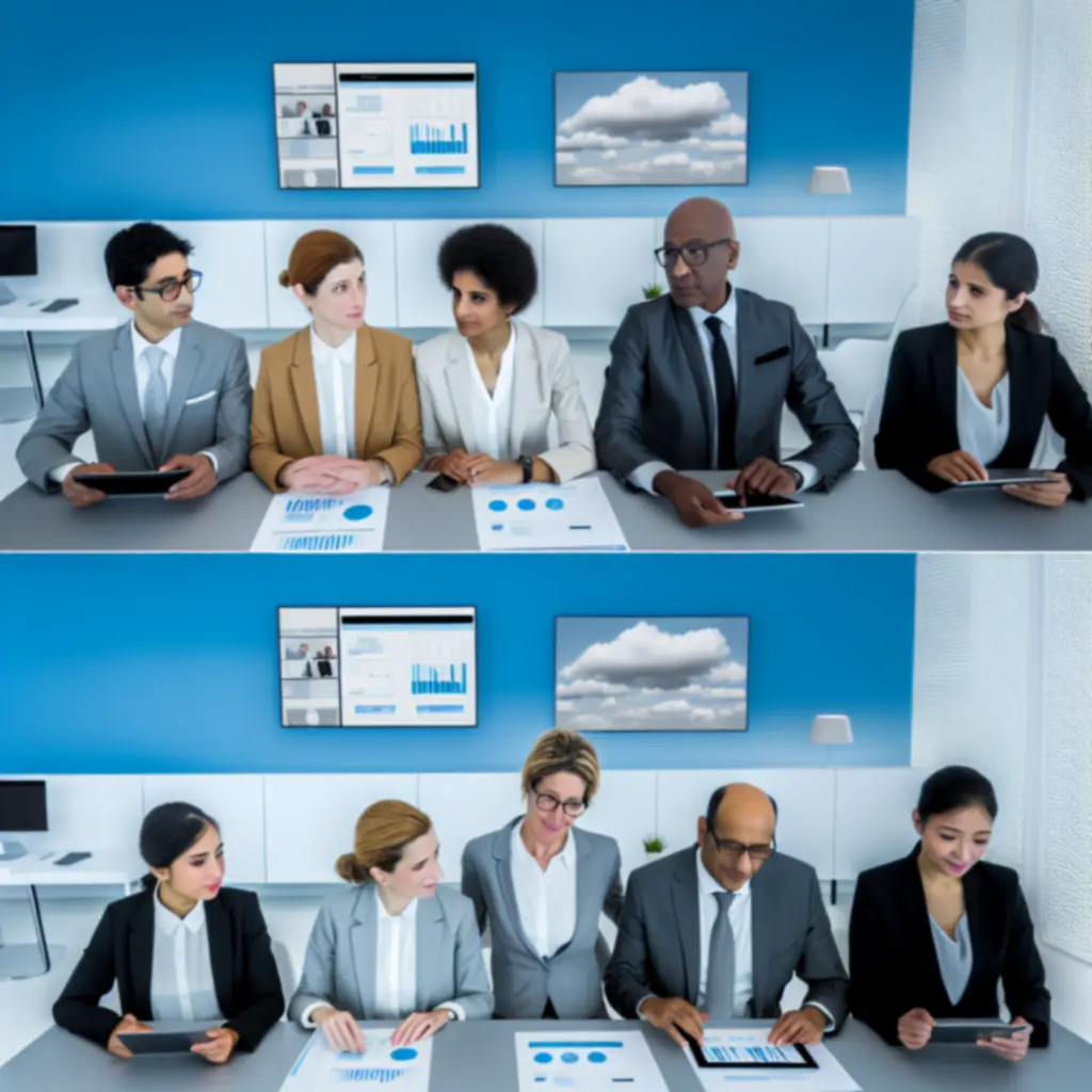 Équipe d’experts TRIVOXXA utilisant des outils numériques pour la comptabilité