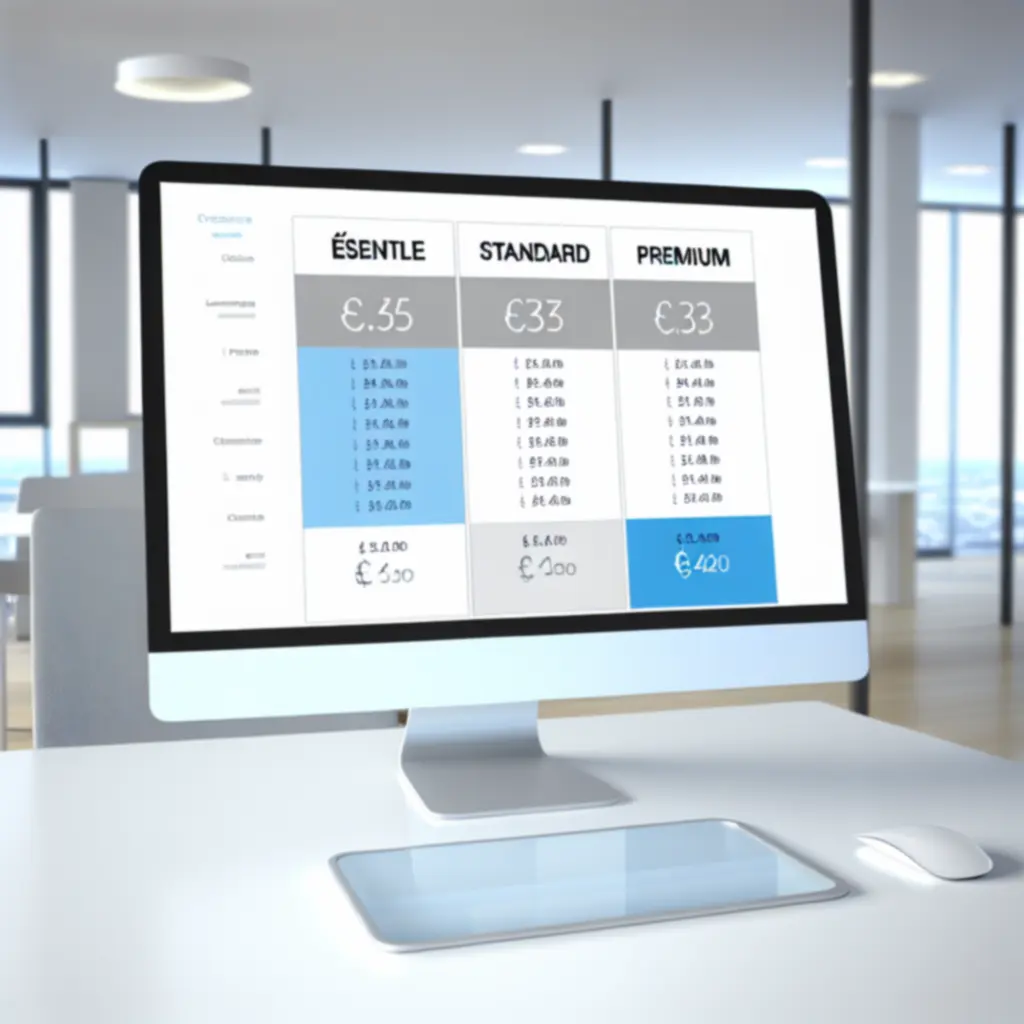 Tableau synthétique présentant les différentes options de tarification Trivoxxa Comptabilité